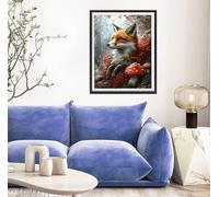 Diamond Painting Zorro Pintura Diamante Planta, DIY 5D Kit Completo de Pintura de Diamante para Adultos y Niños, Diamantes Cristal Artesanía para Decoración De Pared Del Hogar, Regalos 35x50cm s-10145