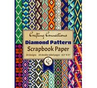 Diamond Pattern Scrapbook Paper: 20 Double-Sided Full Color Pages of Geometric Design Decorative Craft Paper for Scrapbooking & DIY Paper Crafts