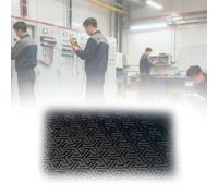 Diamond Plate Rubber Roll, Esterilla Goma A Prueba Descargas Eléctricas, Various Sizes, Alfombrilla Aislante Eléctrica De Goma para Protección De Alto Voltaje(Black,100cm/39.4in)
