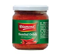 DIAMOND Sambal Oelek, pasta intensamente picante de guindilla roja, para dar sabor a platos wok, arroz frito y fideos fritos - 6 x 200 g