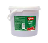 DIAMOND Sambal Oelek, pasta intensamente picante de guindilla roja, para dar sabor a platos wok, arroz frito y fideos fritos - 1 x 5 kg