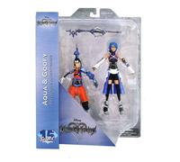 Diamond Select Disney Kingdom Hearts Aqua & Goofy Pippo Action Figure 15cm circa