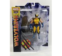 Figura Lobezno Traje Amarillo con Diorama Wolverine Marvel Articulada 18 cms