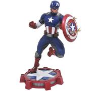 Diamond Select Toys- Diamond Captain Estatua Capitán América, Multicolor, Talla única (AUG172640)
