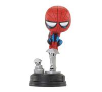 Diamond Select Toys Marvel - Estatua de Spider-Man en Chimenea de Estilo Animado