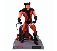 Diamond Select Toys Marvel Select Unmasked Wolverine Figura | Marvel Select - Figura de acción de 8 pulgadas, disfraz marrón exclusivo de Wolverine desenmascarado