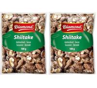 DIAMOND Setas Shiitake Tonko, secas, setas asiáticas para cocinar y comer, naturales, para arroz y sopas - 1 x 100 g (Paquete de 2)