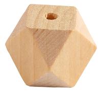 Diamond-shaped Bead, W: 20 mm, hole size 3 mm, pine, 6pcs (Importación USA)