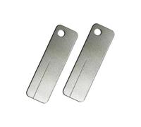 Diamond Sharpening Stone Knife Sharpener Portable Whetstone Silver Pack of 2