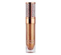 Diamond - Sombra de ojos líquida nacarada con gusano de seda iluminador 4 ml maquillaje (E, talla única)