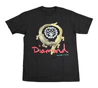Diamond Supply Co Diamond Alligator Ring T-Shirt Mens Skateboard tee Black(X-Large)