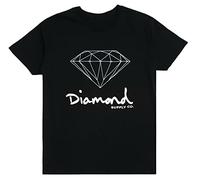 Diamond Supply Co. Men's Graphic Print tee T-Shirt Black(Large)