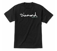 Diamond Supply Co. Men's OG Script Short Sleeve T Shirt Black Clothing Appare. Black(Medium)