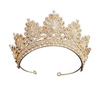 Diamond tiara champán dhinestone nupcia corona coreana tiara accesorios para el cabello de boda dorada de oro Cortaso de belleza Tiara reina corona