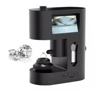 Diamond Viewer 30-200X, visor de inscripciones de doble pantalla con 20 luces LED para pruebas de diamantes y aplicaciones en la industria textil