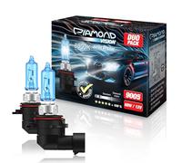 Diamond Vision 2 bombillas halógenas HB3 9005, 12 V, 60 W, aspecto xenón, 8500 K, superblanco, blanco frío, Duobox, certificado E, P20D