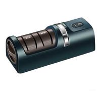Diamond Wheel Electric Sharpener ABS Cuerpo Compacto (Verde) | 3 etapas grueso medio fino, USB recargable para la batería, diseño compacto de 18 cm, cuerpo ABS, colores blanco rojo verde
