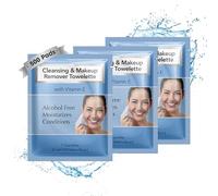 Diamond Wipes Limpiador facial y resistente al agua, estuche de 500 toallitas, toallitas sin alcohol con vitamina E