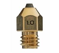 Diamondback Nozzles - MK8 Compatible - Polycrystalline Solid Diamond Tip 3D Printer Nozzles, Improved Extrusion, Any Filament, Long Life, Wear Resistant, Capa Adhesion, USA Made (1,0 mm)