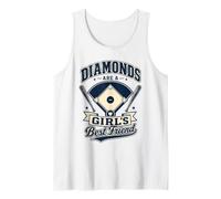 Diamonds Are A Girl'S Best Friend Baseball & Softball Camiseta sin Mangas
