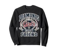 Diamonds Are A Girl'S Best Friend Baseball & Softball Sudadera