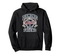 Diamonds Are A Girl'S Best Friend Baseball & Softball Sudadera con Capucha