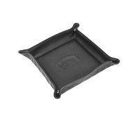 Diamonds & Dollars - Bandeja grande de cuero para monedas, Negro, Talla única