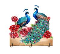 Diamonds Painting Adhesive Hooks, Animal Patterns Wood DIY Diamond Painting Art Hooks Diamond Hanging Hook for Wall Decoration and Space-Saving Storage,Arts and Crafts Kits for Adults Kids
