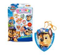 DIAMONDZ CRYSTAL PAINTING Paw Patrol Keychain Set - Diamond Painting Starter Set mit Schlüsselanhänger, Diamant Malerei Bastelset für Kinder ab 6 Jahren