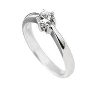 Diamonfire - Anillo de plata 925/1000 con circonita para mujer, talla 12