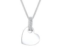 Diamore Elli DIAMONDS Necklace Women Heart Pendant Love Classic with Diamond (0.05 ct.) in 925 Sterling Silver