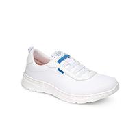 DIAN - Alicante, Blanco 45, Zapatilla de Trabajo para Sanidad y Hostelería Unisex en Colores, Plantilla Acolchada y Suela Antideslizante, Material Transpirable y Repelente a Líquidos