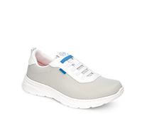 DIAN - Alicante, Gris 36, Zapatilla de Trabajo para Sanidad y Hostelería Unisex en Colores, Plantilla Acolchada y Suela Antideslizante, Material Transpirable y Repelente a Líquidos