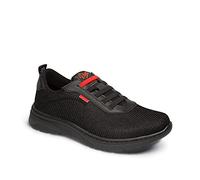 DIAN Alicante Zapatilla de Trabajo para Sanidad y Hostelería, Plantilla Acolchada y Suela Antideslizante, Material Textil Transpirable y Repelente a Líquidos, Unisex Adulto, Negro, 42 EU