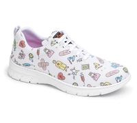 DIAN - CALPE Estapado Blanco 37, Zapatilla de Trabajo para Sanidad y Hostelería, Unisex, Transpirable y Repelente a Líquidos, Plantilla Acolchada, Antirozaduras, Antideslizante y Antiestática.
