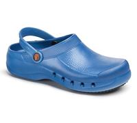 DIAN - EVA Plus Azul 42, Zuecos Anatomicos Ligeros de EVA para Sanidad y Hosteleria, Unisex, Correa Abatible, Planta con Micropuntos de Masaje, Transpirable, Antibacteriano y Antideslizante