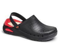 DIAN - EVA Soft Negro 43, Zueco Sanitario Ultraligero de EVA sin Latex, Transpirable, Antibacteriano y Antideslizante, Correa Abatible, Planta de PU Forrada y Extraíble con Recuperación de Energía