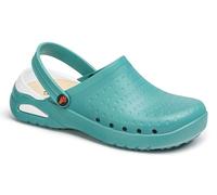 DIAN - EVA Soft Verde 39, Zueco Sanitario Ultraligero de EVA sin Latex, Transpirable, Antibacteriano y Antideslizante, Correa Abatible, Planta de PU Forrada y Extraíble con Recuperación de Energía