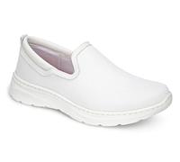 DIAN - Marsella Tex Blanco 35, Zapato de Trabajo para Sanidad y Hostelería, Unisex, Transpirable y Repelente a Líquidos, Plantilla Acolchada, Suela Ultraligera, Antideslizante y Antiestática.