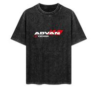 DIAN PIN KE Advan Yokohama Vintage Short Sleeve Men Women T-Shirts Washed Cotton Size S