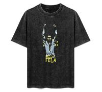 DIAN PIN KE Fela Kuti Iconic Afrobeat Men's Women's Short Sleeve Soft Washed Cotton T-Shirt Size 3XL