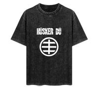 DIAN PIN KE Husker Du Circle Vintage Short Sleeve Men Women T-Shirts Washed Cotton Size XXL