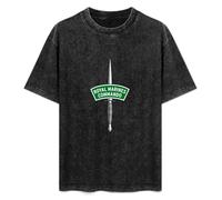 DIAN PIN KE Royal Marines Commando British Army Military Men's Women's Short Sleeve Soft Washed Cotton T-Shirt Size XXL