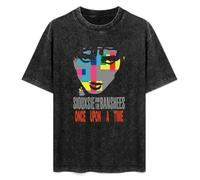 DIAN PIN KE Siouxsie & The Banshees Once Upon A Time Post Punk Goth Vintage Short Sleeve Men Women T-Shirts Washed Cotton Size S