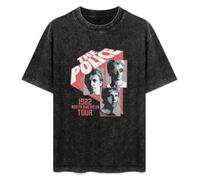 DIAN PIN KE The Police North American Tour 1982 Men's Women's Short Sleeve Soft Washed Cotton T-Shirt Size L