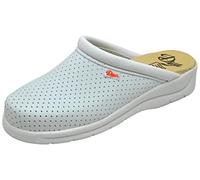 DIAN - PISA Blanco 45, Zueco Anatómico para Sanidad y Hostelería, Zueco Sanitario Unisex, Talón abierto, Empeine Perforado Transpirable y Acolchado Antirozaduras, Suela Antibateriana y Antideslizante.