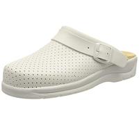 DIAN - Pisa Correa Blanco 43, Zueco Anatómico Sanidad y Hostelería, Zueco Sanitario Unisex, Talón Abierto, Empeine Perforado Transpirable y Acolchado Antirozaduras, Antideslizante y Antibacteriano.