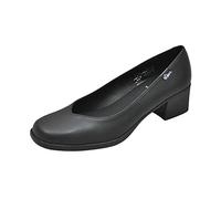Dian SALÓN Zapato Femenino Tipo Salón de Piel Micro D'COVER Plus, Forrado en la Pala con Microfibra Técnica D'DRY, SRC+O2+FO, Negro, Talla 36