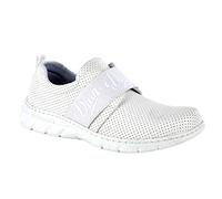 DIAN Siena Blanco picado Talla 46, Zapatilla Antibacteriana de Trabajo para sanidad y hostelería Unisex certificada CE EN ISO 20347 Marca