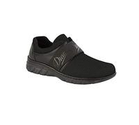 Dian Siena Tex Zapatilla Tipo Blucher con Cierre de Elástico Superior, SRC+O1+FO, Negro, Talla 45